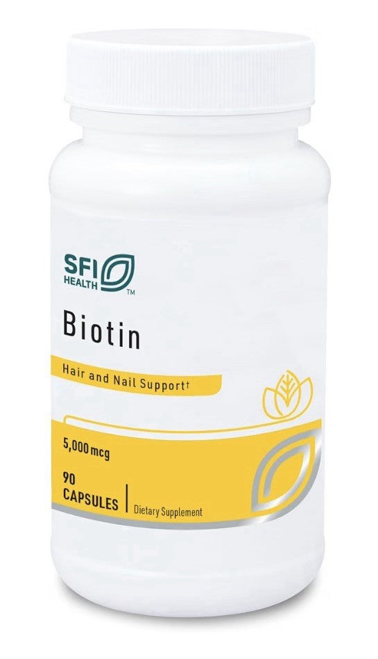 SFI Health Biotin 5000mcg Hair And Nail Support 90 Capsules