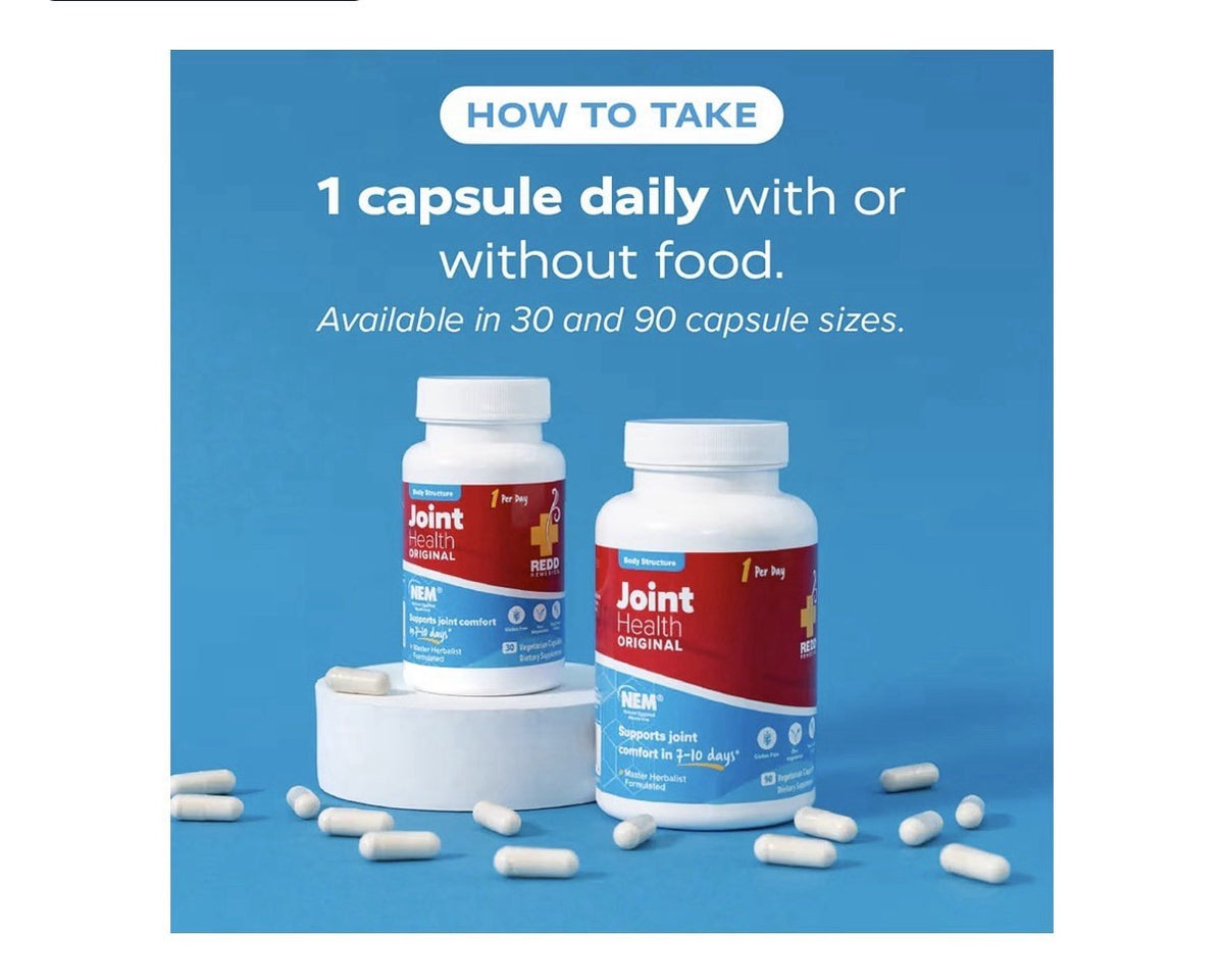 Redd Remedies Joint Health Original Helps Strengthen Connective Cartilage 90caps