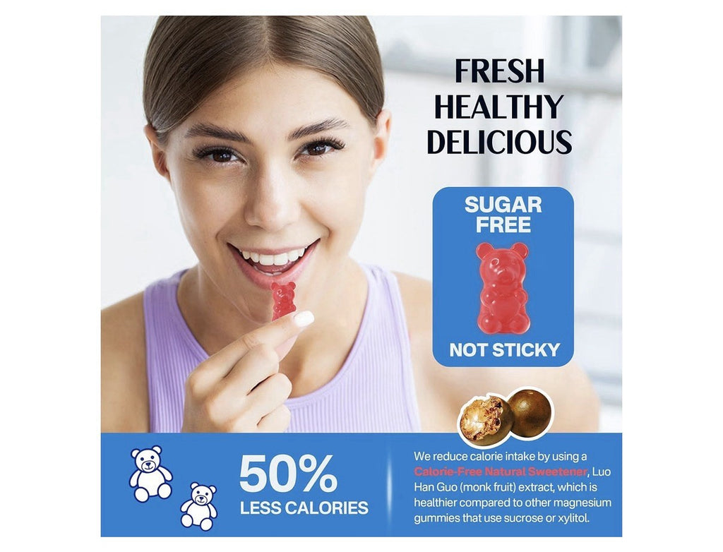Nextdia Magnesium Malate +  Gummies for Adults Energy Muscle Support 60 Gummies