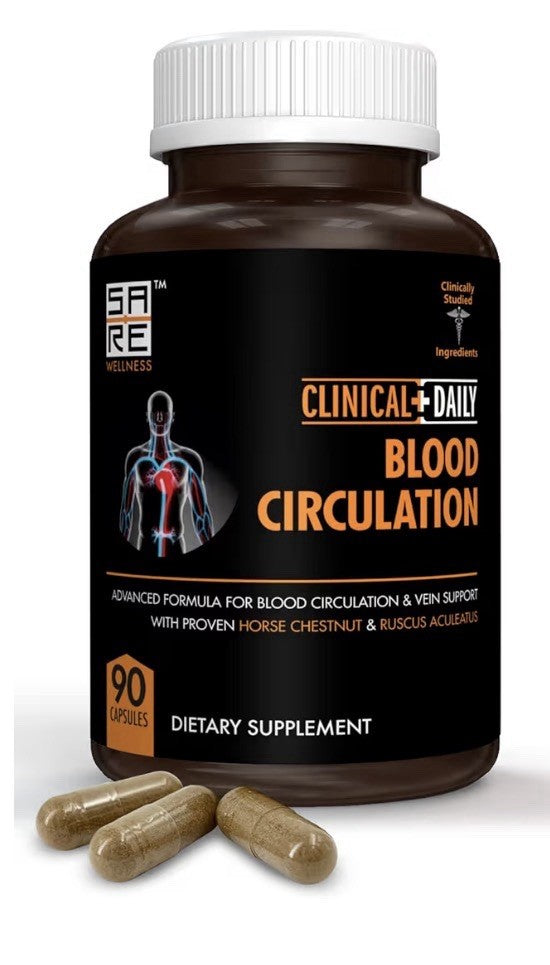 Clinical Daily Blood Circulation Supplement Circulation And Vein Support 90 Caps