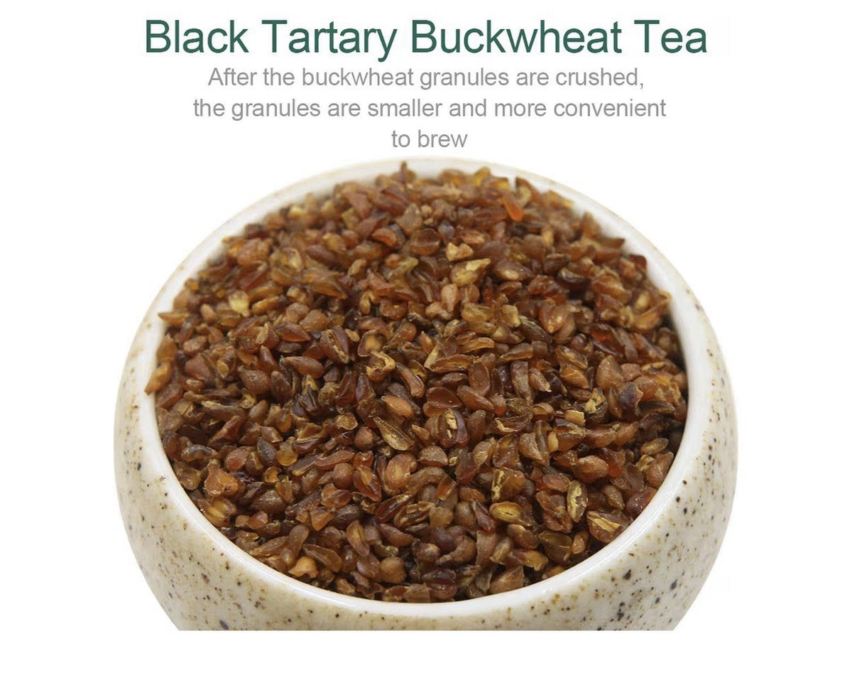 2 Pack FullChea Black Tartary Buckwheat Tea Loose Leaf Herbal Tea Himalayan