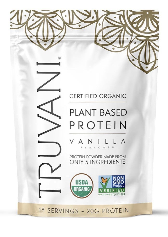 Truvani Protein Organic Planet Based Powder Vanilla 5 Ingredients 18serving 20g
