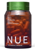 Nue Pre + Probiotic Everyday Gut Maintenance 15 Billion CFU Supplement 60Capsule