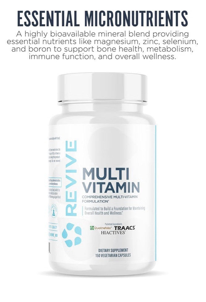 Revive MultiVitamin Daily Overall Health And Wellness for Men & Women 150capsule