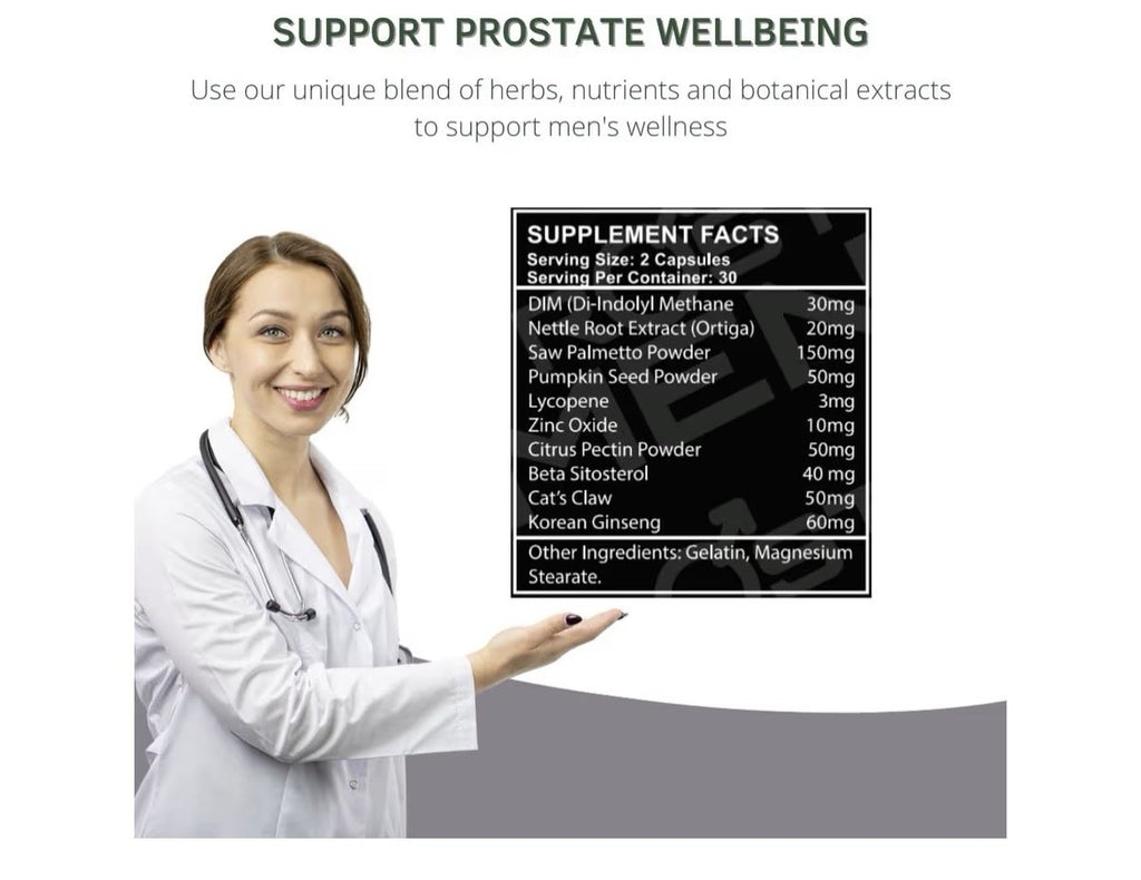 PROSTMEN Prostate Supplement Prostate Support Urinary Frequency Vitality 2 Packs