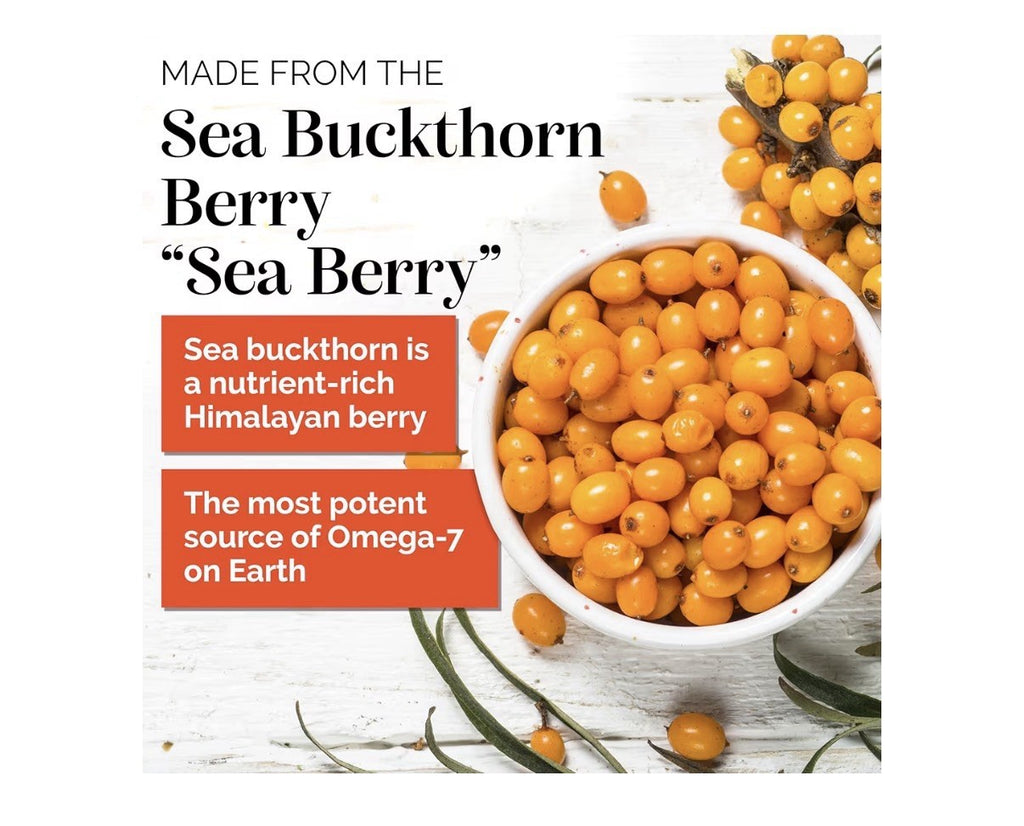 2 Pack sibu Omega-7 Sea Buckthorn For Healthy Skin Hair Nails Dryness