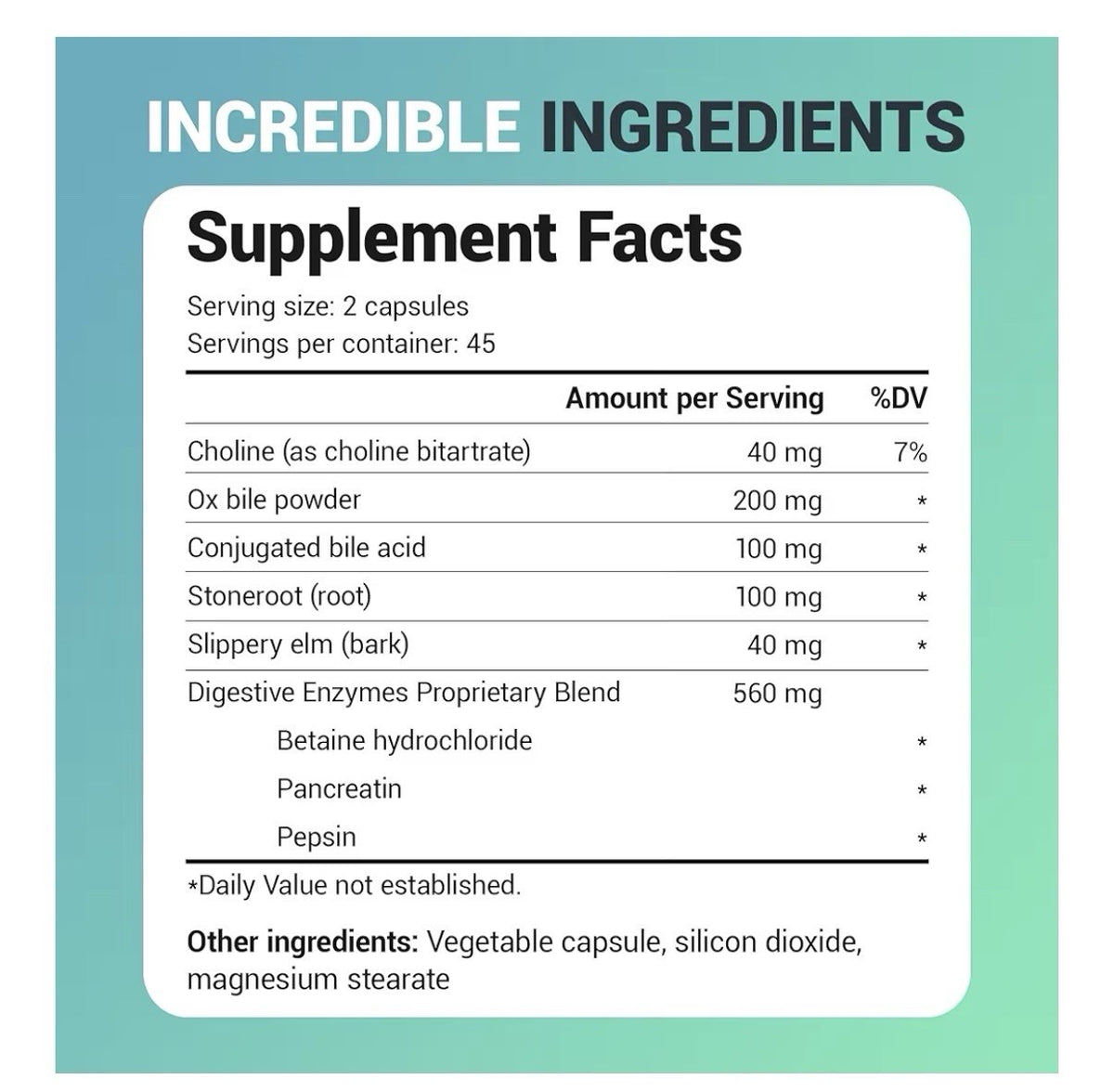 Dr. Berg Gallbladder Formula Extra Strength 90 Capsules Dietary Supplement