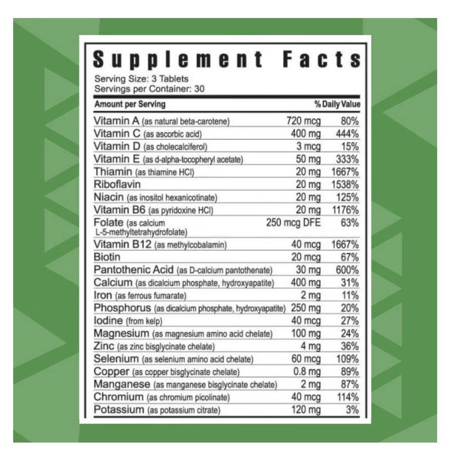 Youngevity Ultimate Daily Classic™ Complete Vitamins Minerals For Women Men 90T