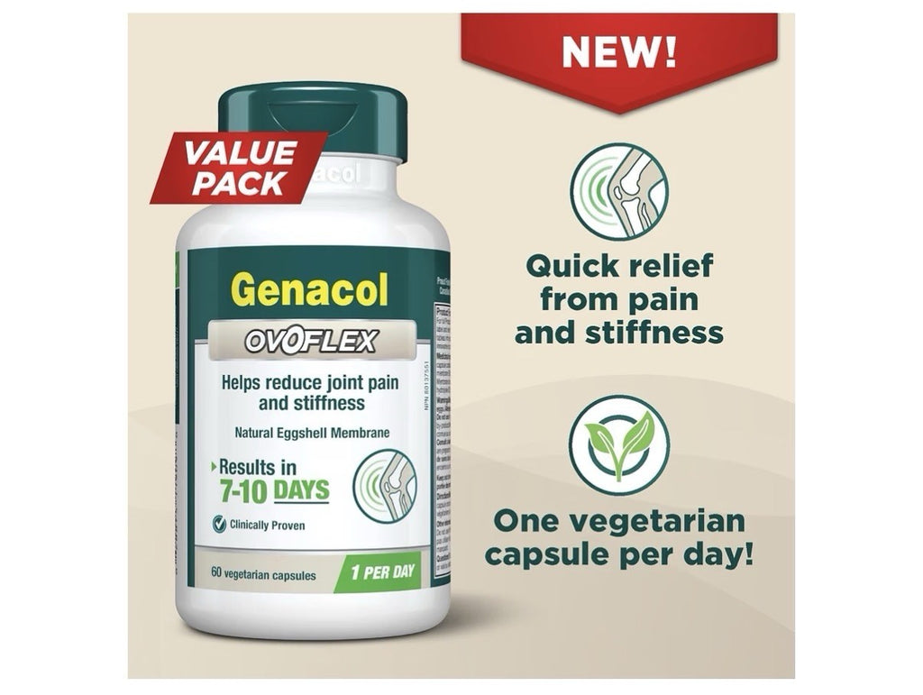 Genacol Ovoflex Eggshell Membrane Healthy Joints Comfort Flexibility 2 Pack