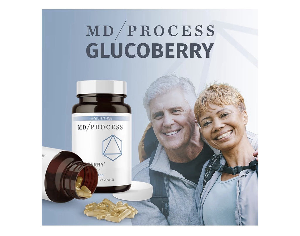 3Pack MD Process GlucoBerry Maqui Berry Chromium Picolinate Blood Health Support