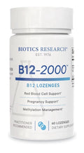 Biotics Research B12-2000™ mcg Vitamin B12, B6 Red Blood Cell Support 60Lozenges