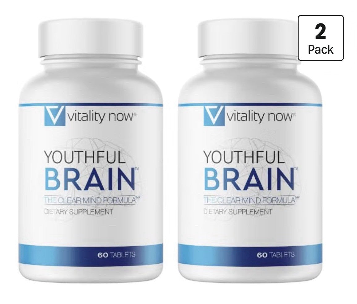 Vitality Now Youthful Brain The Clear Mind Formula Memory Brain Support 2 Pack