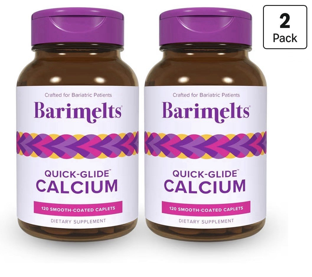 2 Pack Barimelts Quick-Glide Calcium W/ Vitamin D3 Women After Bariatric Surgery