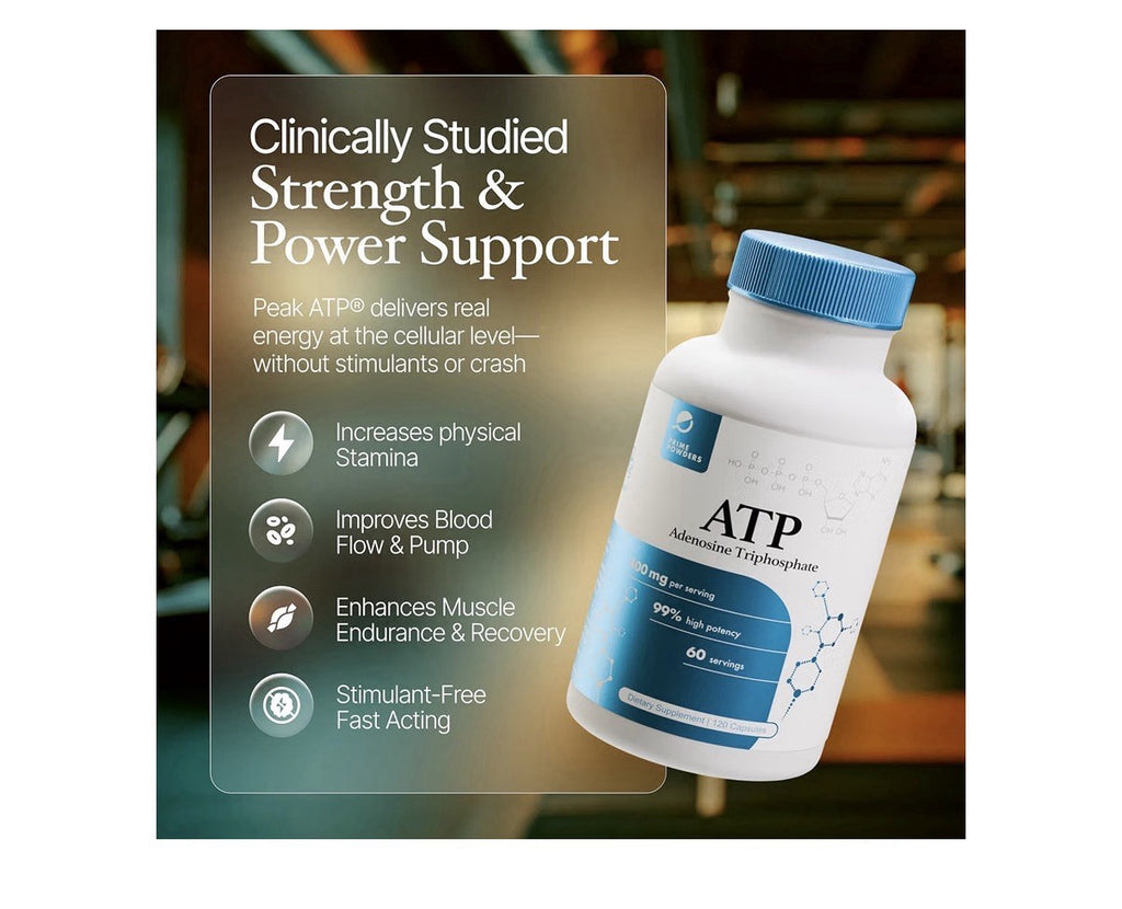 Prime Powders ATP Adenosine Triphosphate Disodium Boost Energy Endurance Stamina