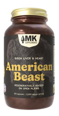 MK Supplements American Beast Bison Liver& Heart Organ Supplement Athletes 150ca