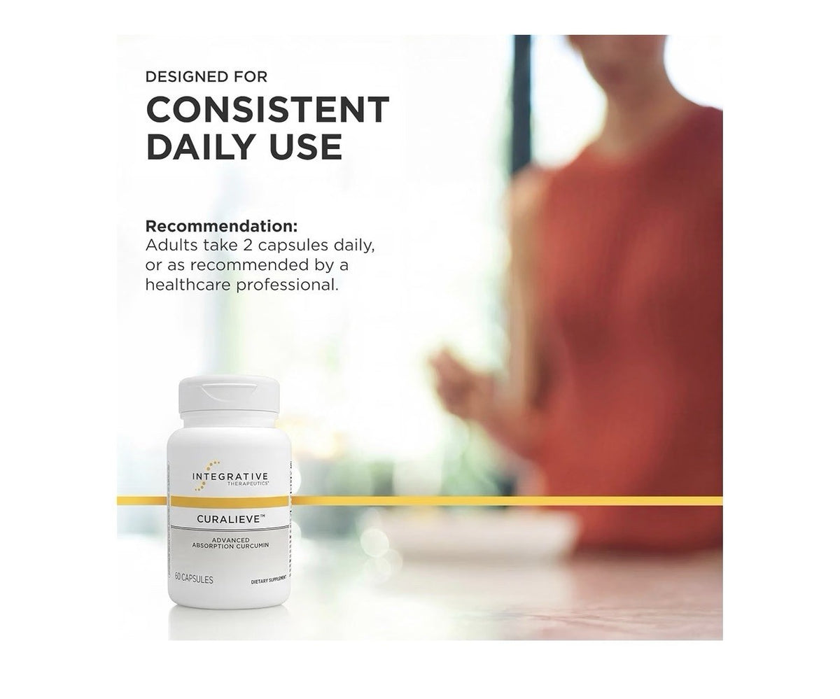 Integrative Therapeutics Curalieve Advanced Absorption Curcumin Antioxidant 60ca
