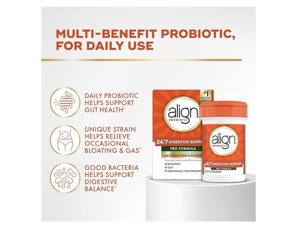 Align Probiotic 24/7 Digestive Support Pro Formula for Women and Men 2 Packs