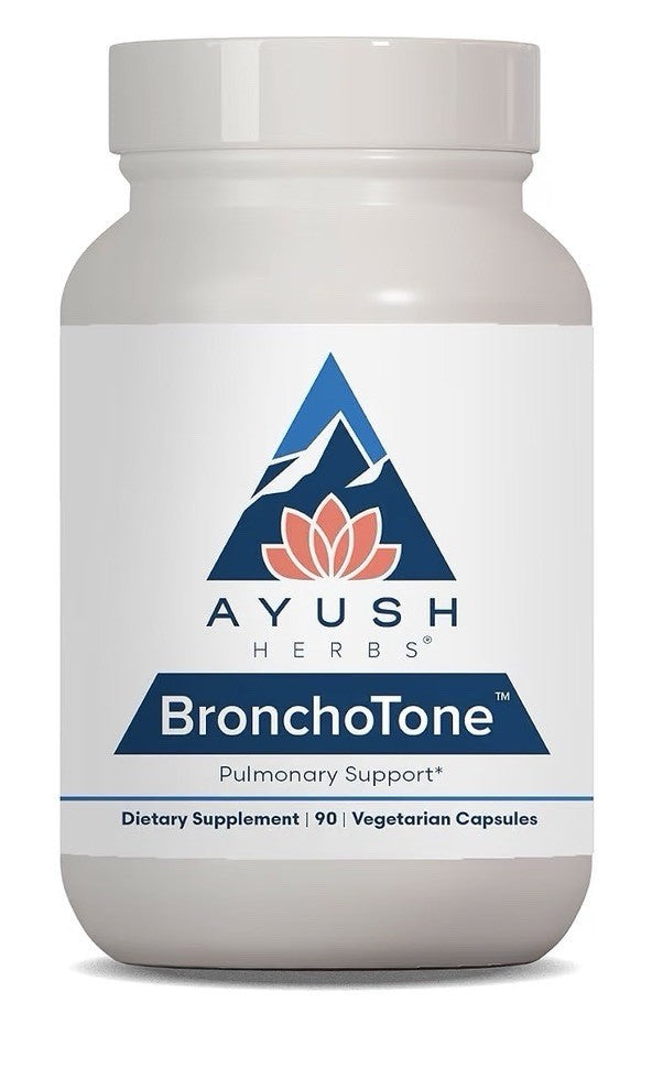 Ayush Herbs Bronchotone Pulmonary Support Bronchial Support For Women &Men 90cap