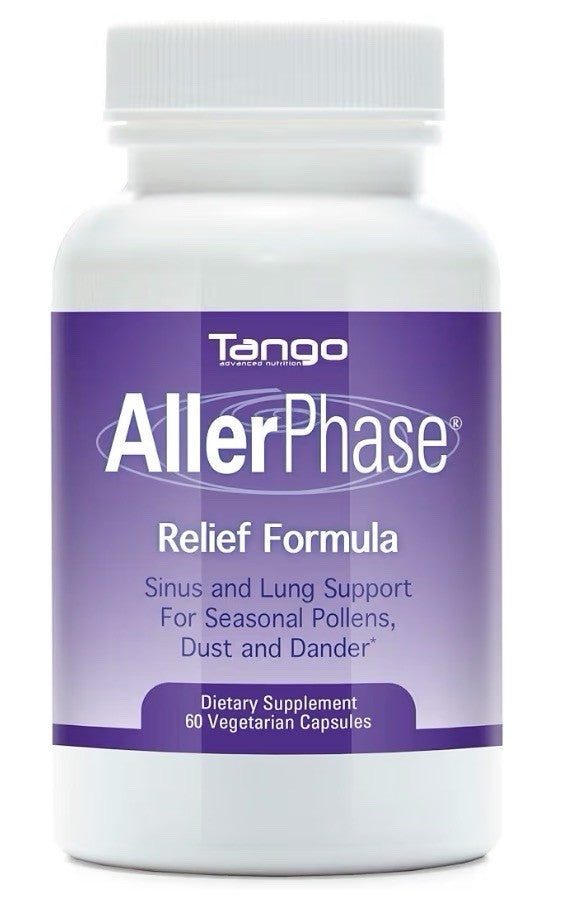 Tango AllerPhase Relief Formula Natural Sinus and Lung Support Supplement 60caps