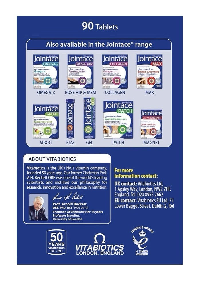 Vitabiotics Jointace Glucosamine Tumeric Chondroitin Origional 90 Tablets