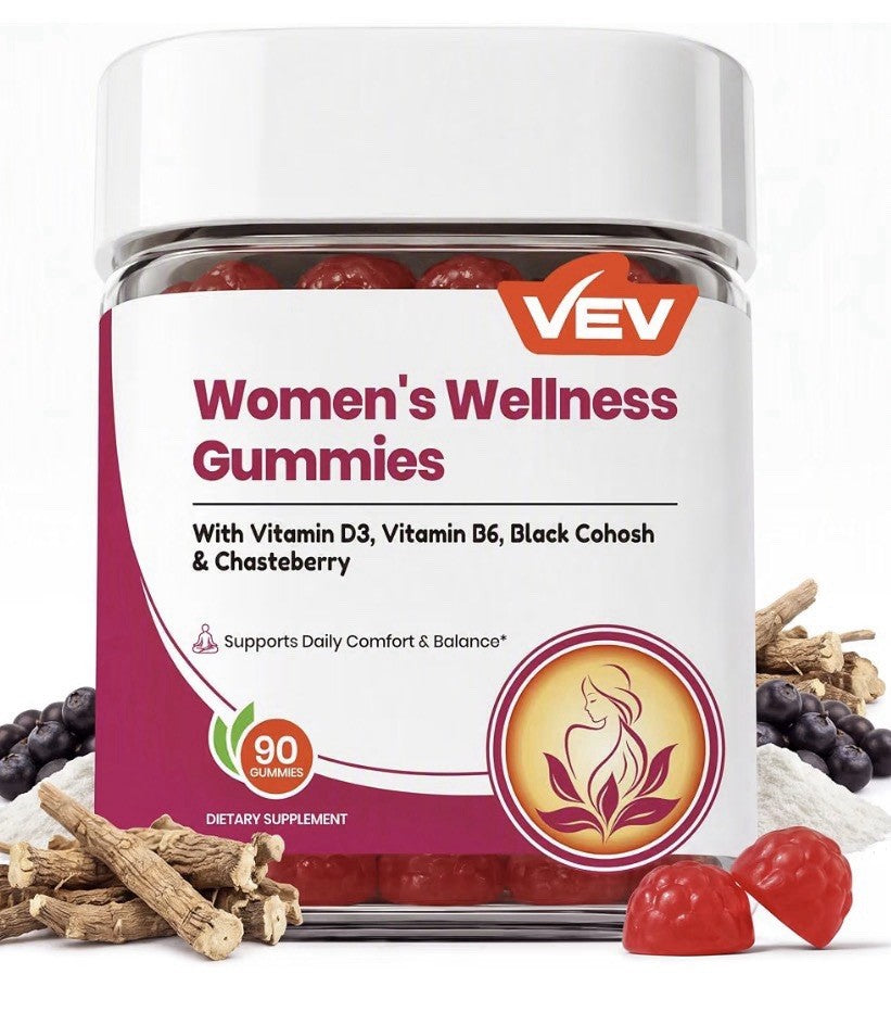 VEV Women’s Wellness Gummies Menopause Supports Daily Comfort & Balance 90gummie