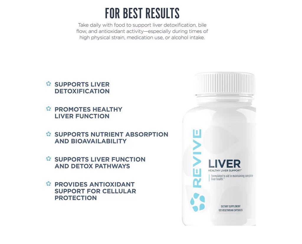 Revive Liver Cleanse Detox & Repair Supplement Reduce Inflammation 120 Capsules