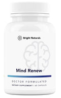 Bright Naturals Mind Renew Brain Supplements For Memory and Focus 60 Capsules