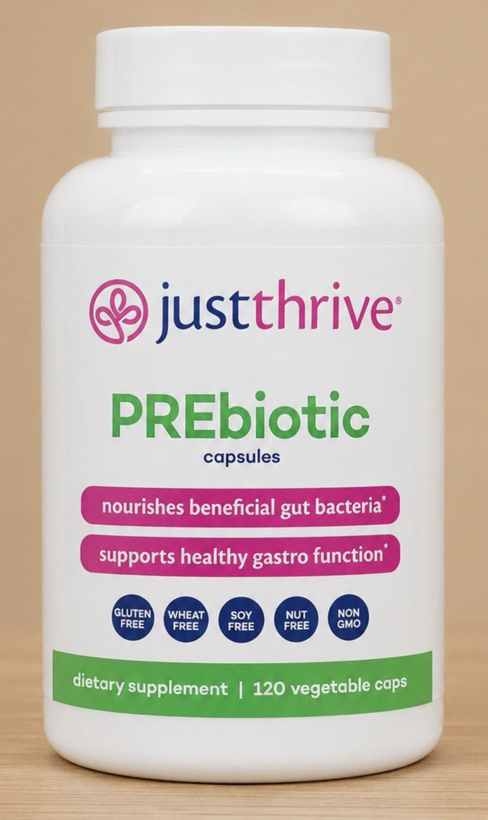 Just Thrive PREbiotic Nourishes Beneficial gut Bacteria Helarhy Gatro Function