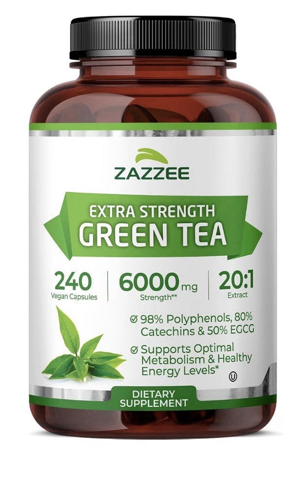 Zazzee Green Tea Supports Optimal Metabolism Healthy Energy Levels 8Month Supply