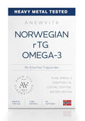 Anew Vita Norwegian rTG Omega 3 Fish Oil Triglyceride Brain & Heart Boost 60sgel