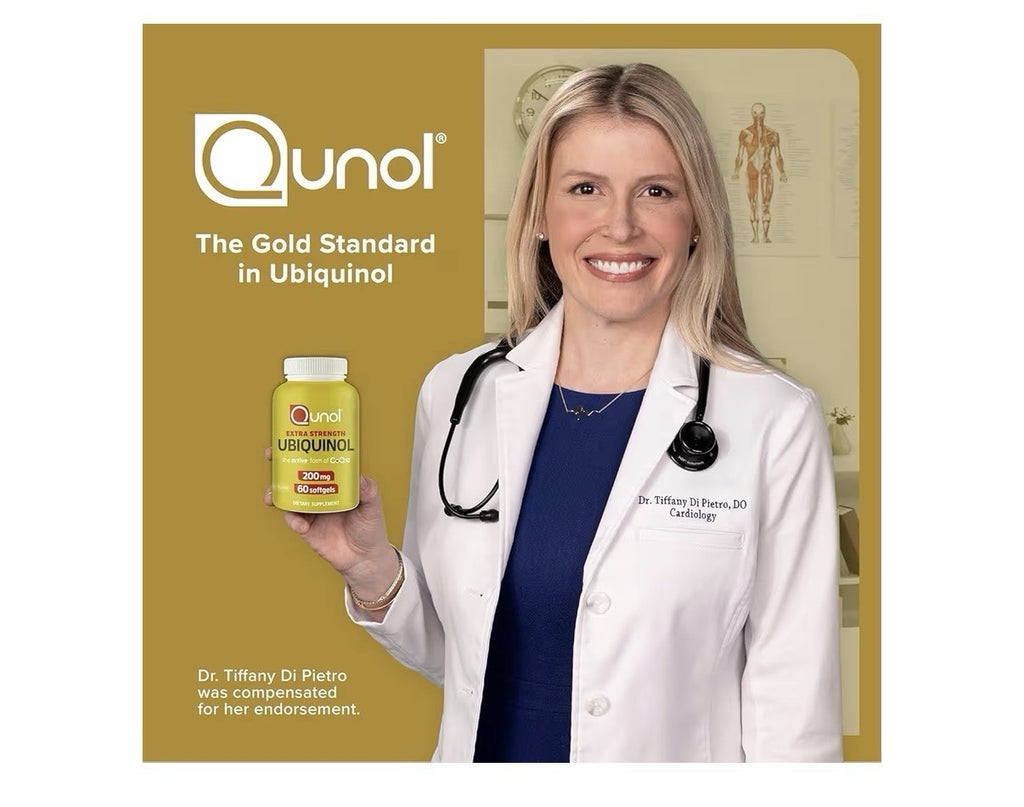 2 Pack Qunol Extra Strength Ubiquinol CoQ10 200mg Heart Vascular Health Energy