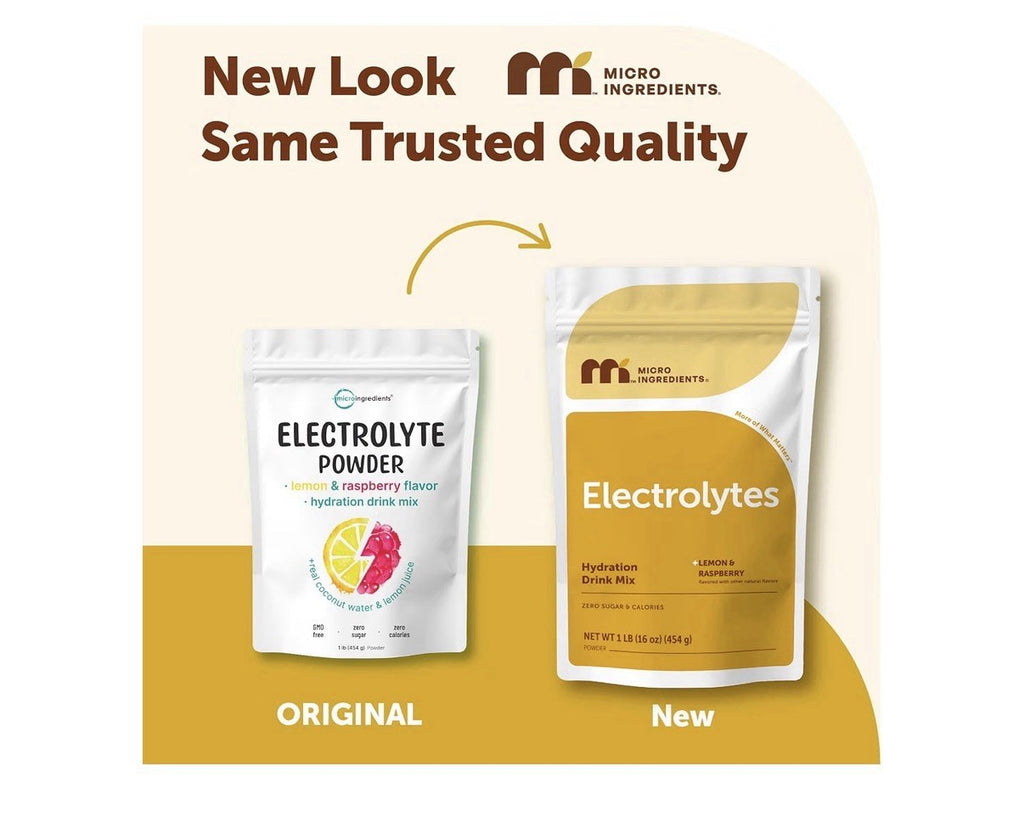 Micro Ingredients Electrolytes Hydration Drink Mix Powder Lemon & Raspberry 16oz
