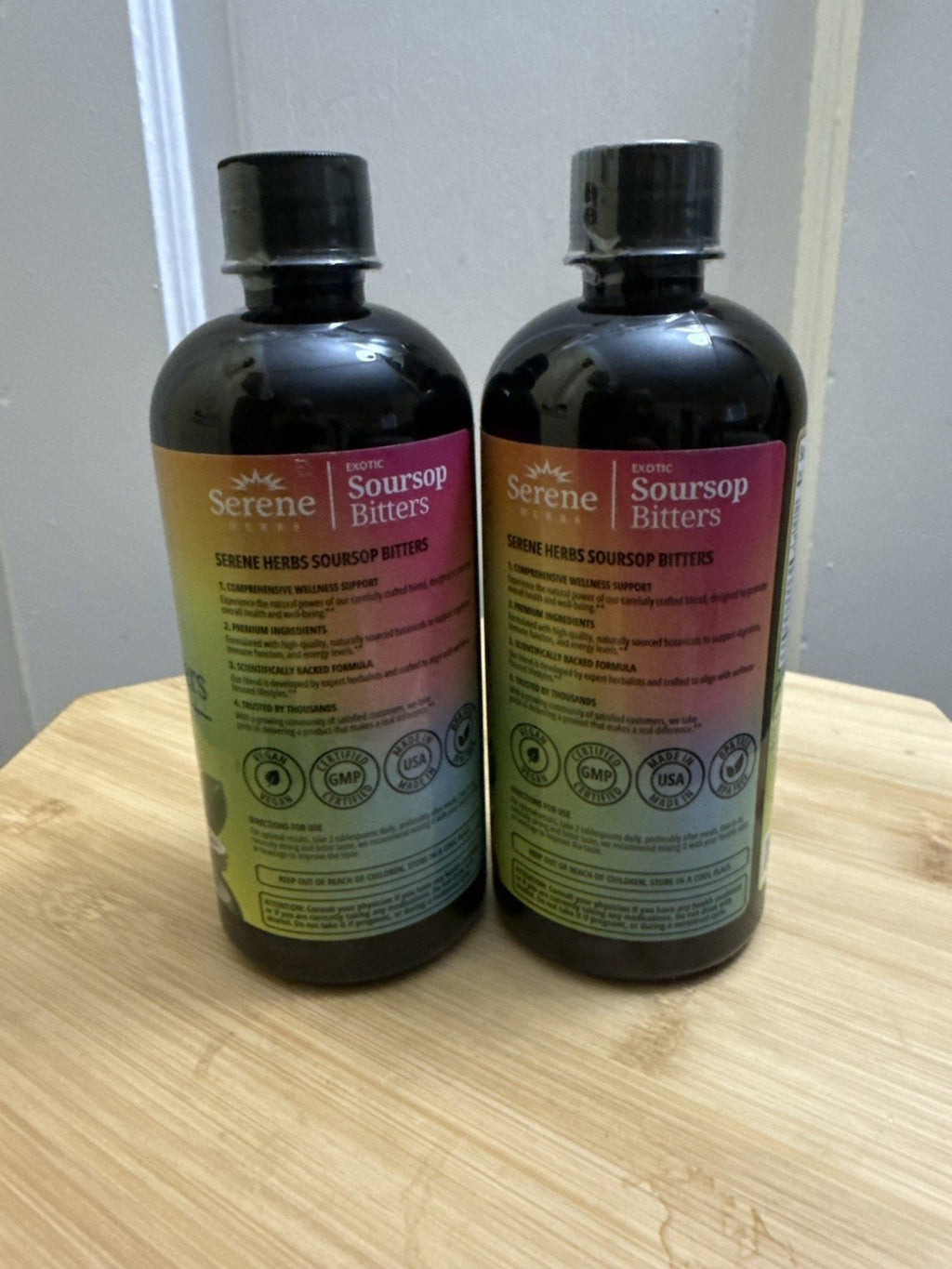 2 Packs Serene HERBS Soursop Bitters Ancient Herbal Formula Detox Gut Health