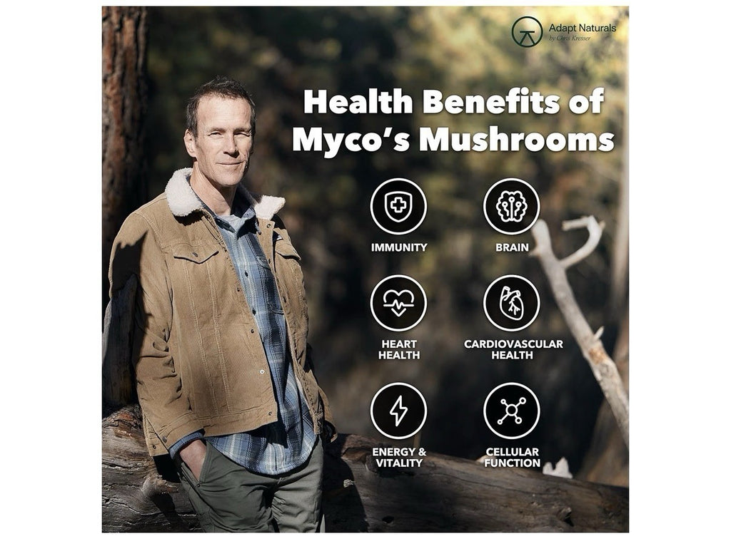Adapt Naturals MYCO Bio-Avail Full Spectrum blend of 8 Superfood Mushrooms 120ca