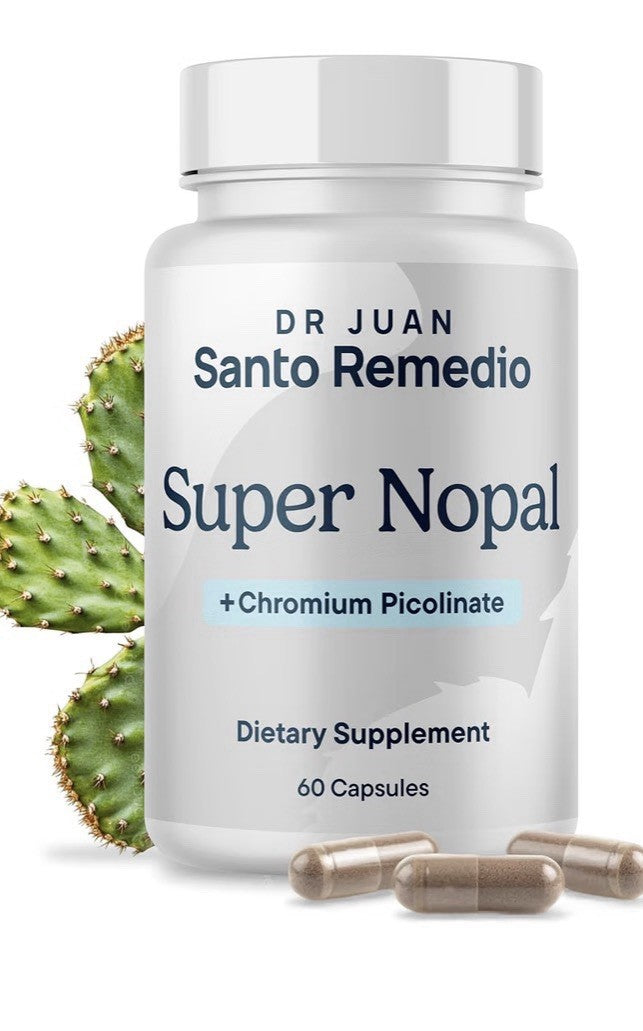 Santo Remedio Super Nopal Chromium Picolinate Gurmar Gymnema Silvestre 60capsule