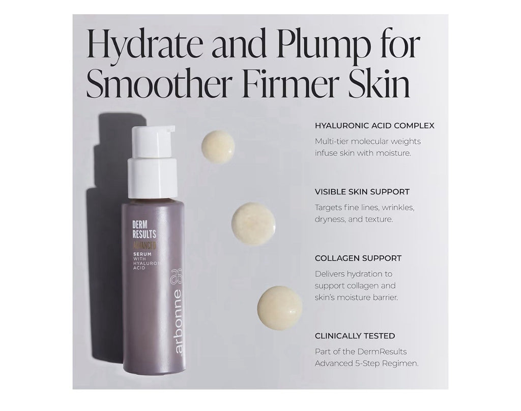 Arbonne DermResults Advanced Serum With Hyaluronic Acid Face Hydrating