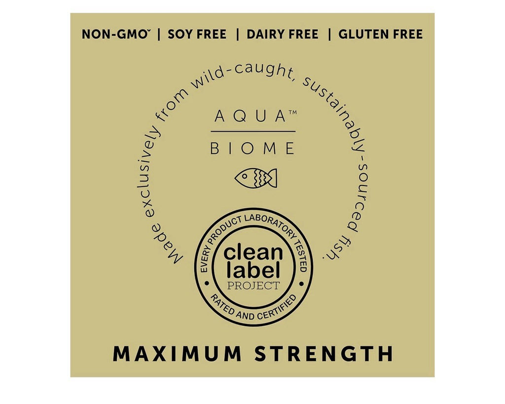 Aqua Biome Omega 3 Fish Oil Maximum Strength Triglyceride Form DPA EPA DHA 60sg