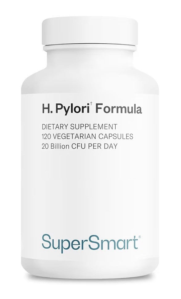 Supersmart H. Pylori Formula 20 Billion CFU per Day High Potency 120 Capsules