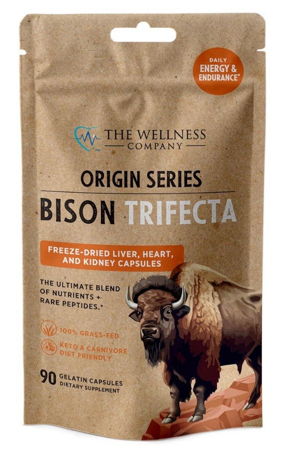 The Wellness Company Bison Trifecta Multivitamin Origin Series Natural 90Capsule