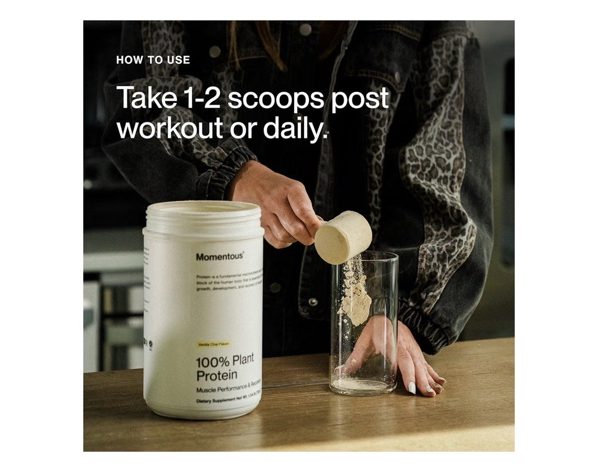 Momentous 100% Plant Protein Foundational & Performance Chocolate Flavor Powder