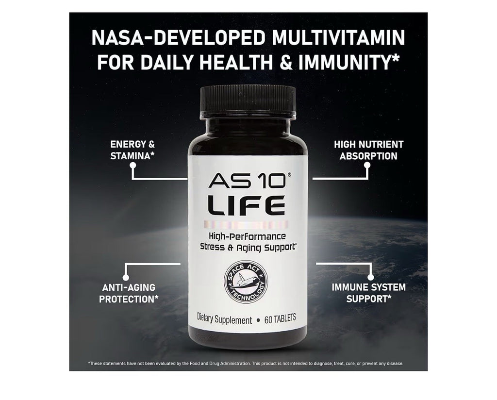 Nugevity AS 10 Life Stress Aging Immune Support and Anti Aging Supplement 60Tabs
