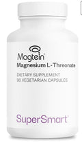 SuperSmart Magnesium L-Threonate 2000mg per Day Supplement 120 Capsules