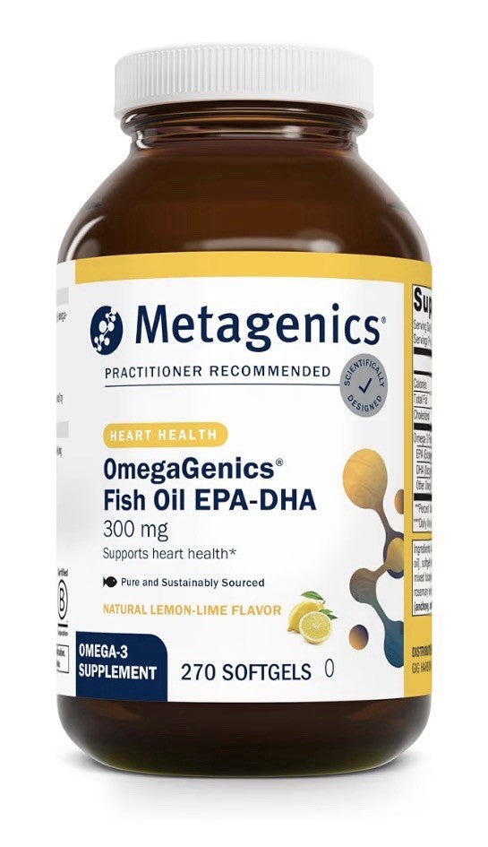 Metagenics OmegaGenics Fish Oil EPA-DHA 300mg Heart Health  270 softgels