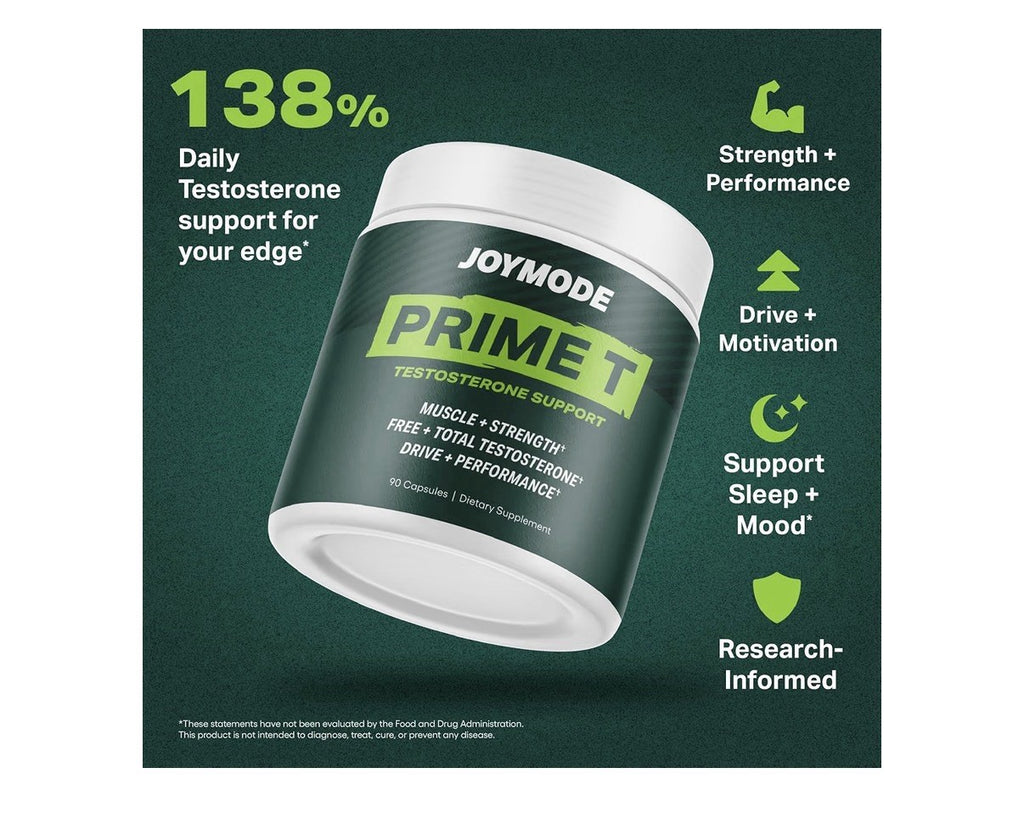 JOYMODE Prime T Testosterone Support Muscle Strength Dive Performance 90 Capsule
