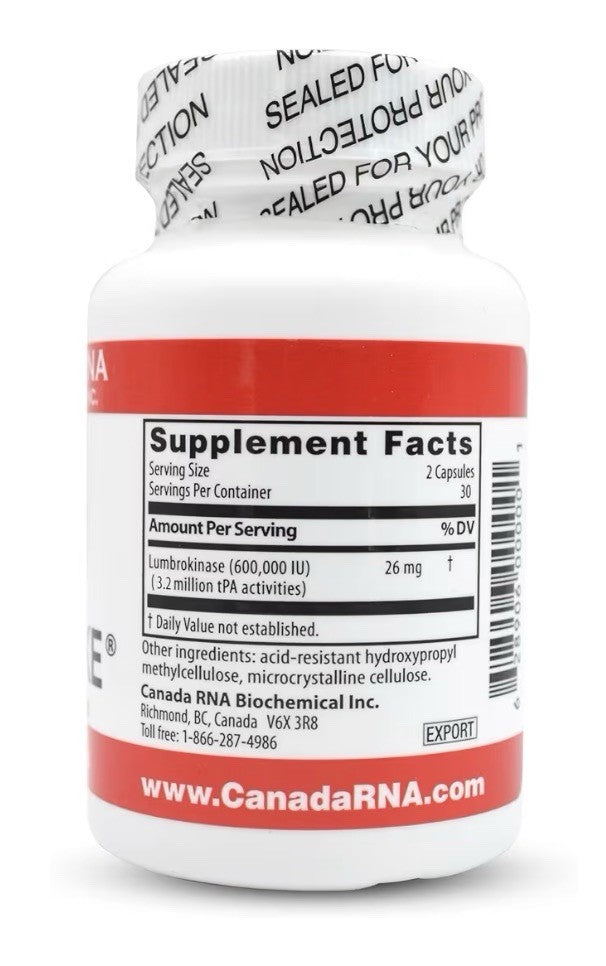BOLUOKE Canada RNA Lumbrokinase 60 Capsules Dietary Supplement
