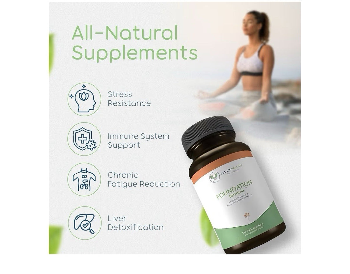 Return Healthy Foundation Formula Immune Modulation Tick Immune Support 270 Caps