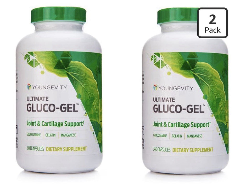 2 Pack Youngevity Ultimate Gluco-Gel Joint & Cartilage Support Tendons Bones