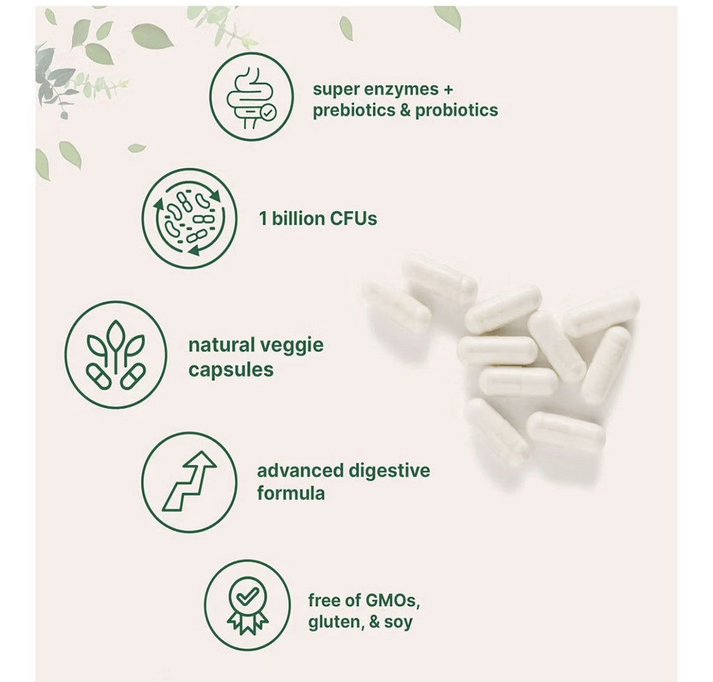 Micro Ingredients Super Enzymes + Prebiotics Probiotics Digestive Formula 240cap