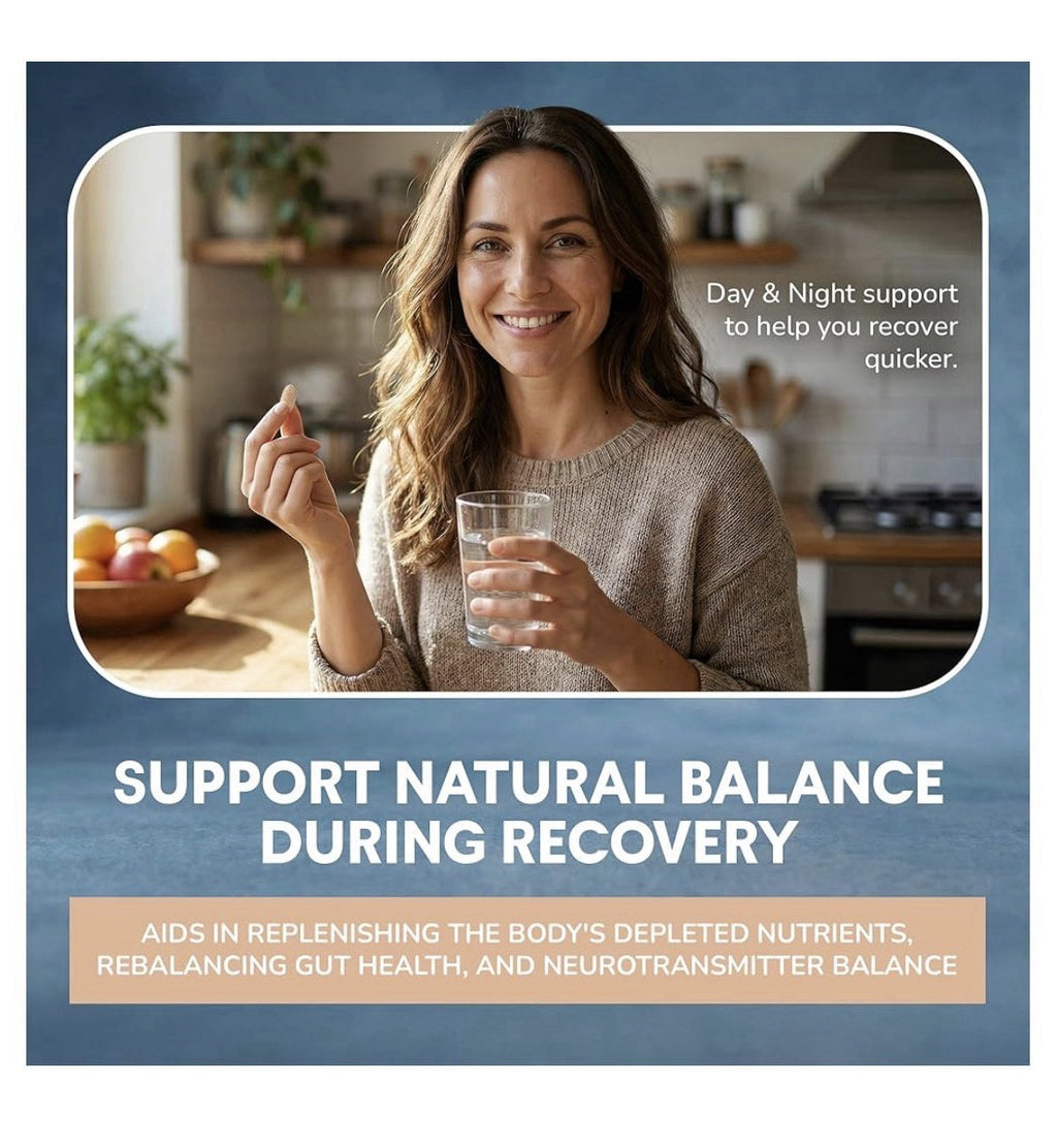 QUITK Withdrawal and Recovery Complex Day And Night Detox Support 90 Day Supply.