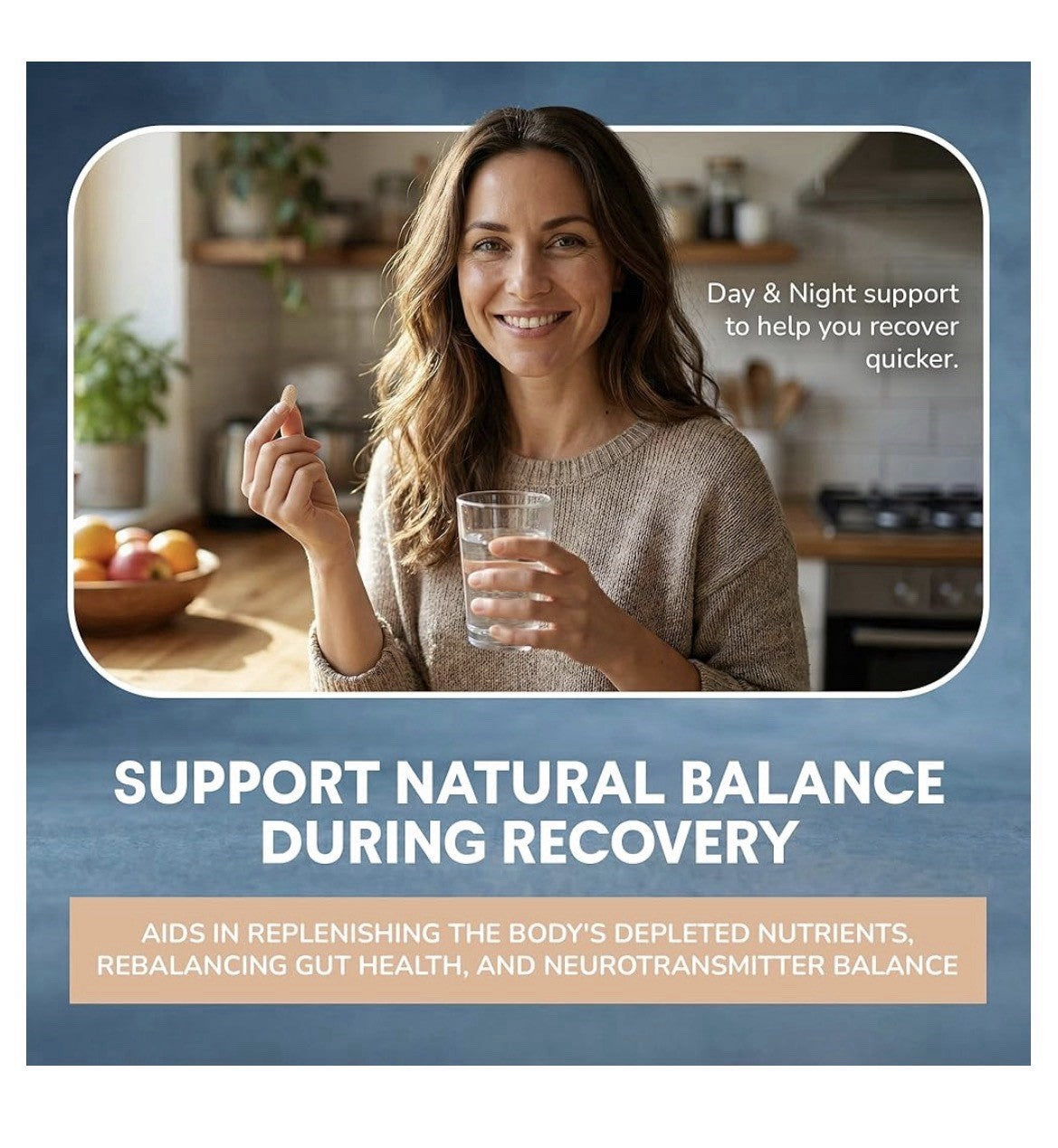QUITK Withdrawal and Recovery Complex Day And Night Detox Support 90 Day Supply.